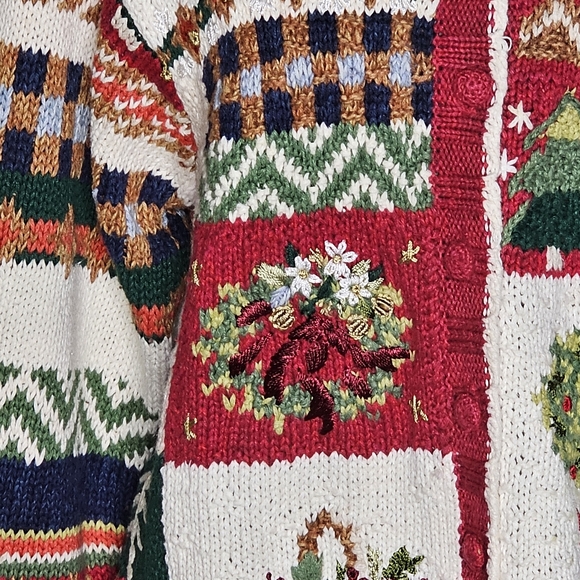 Vintage Festive Holiday Women's Sweater - Picture 9 of 16